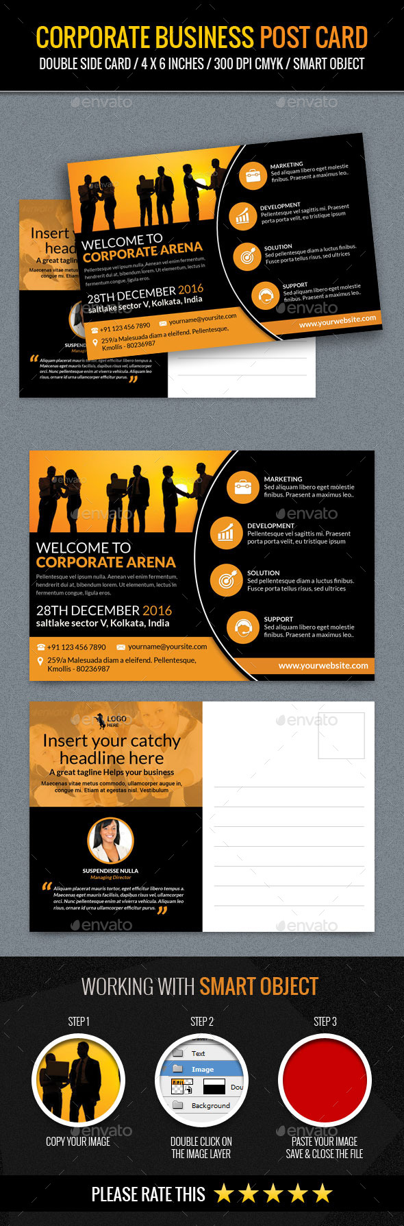 GraphicRiver Corporate and Business Post Card Template 11770811 GraphicRiver Corporate and Business Post Card Template 11770811