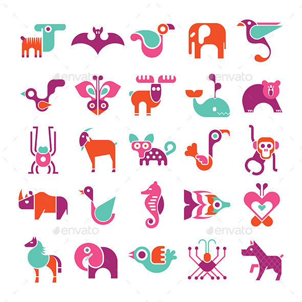 GraphicRiver Animal Icon Set 11770869 GraphicRiver Animal Icon Set 11770869