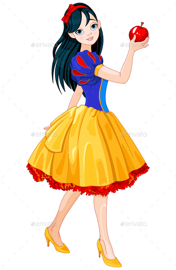 GraphicRiver Snow White Girl 11771817 GraphicRiver Snow White Girl 11771817