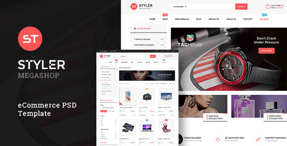 Styler Mega Shop - PSD Template