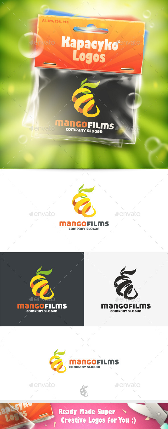 GraphicRiver Mango Films Logo 11772867 GraphicRiver Mango Films Logo 11772867
