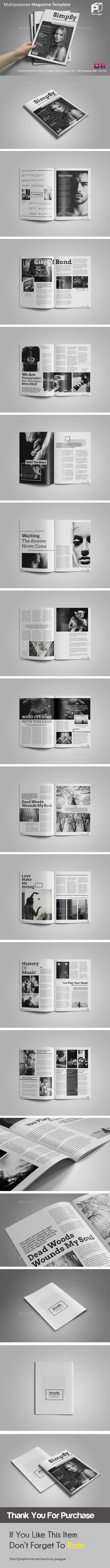 GraphicRiver Black & White Magazine 11772881 GraphicRiver Black & White Magazine 11772881