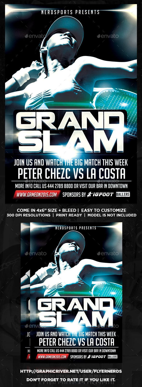 GraphicRiver Grand Slam 2K15 Sports Flyer 11760741 GraphicRiver Grand Slam 2K15 Sports Flyer 11760741