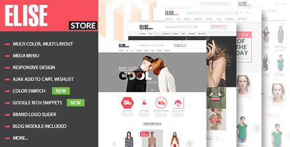 Elise - Advanced Fashion Magento Theme + Blog