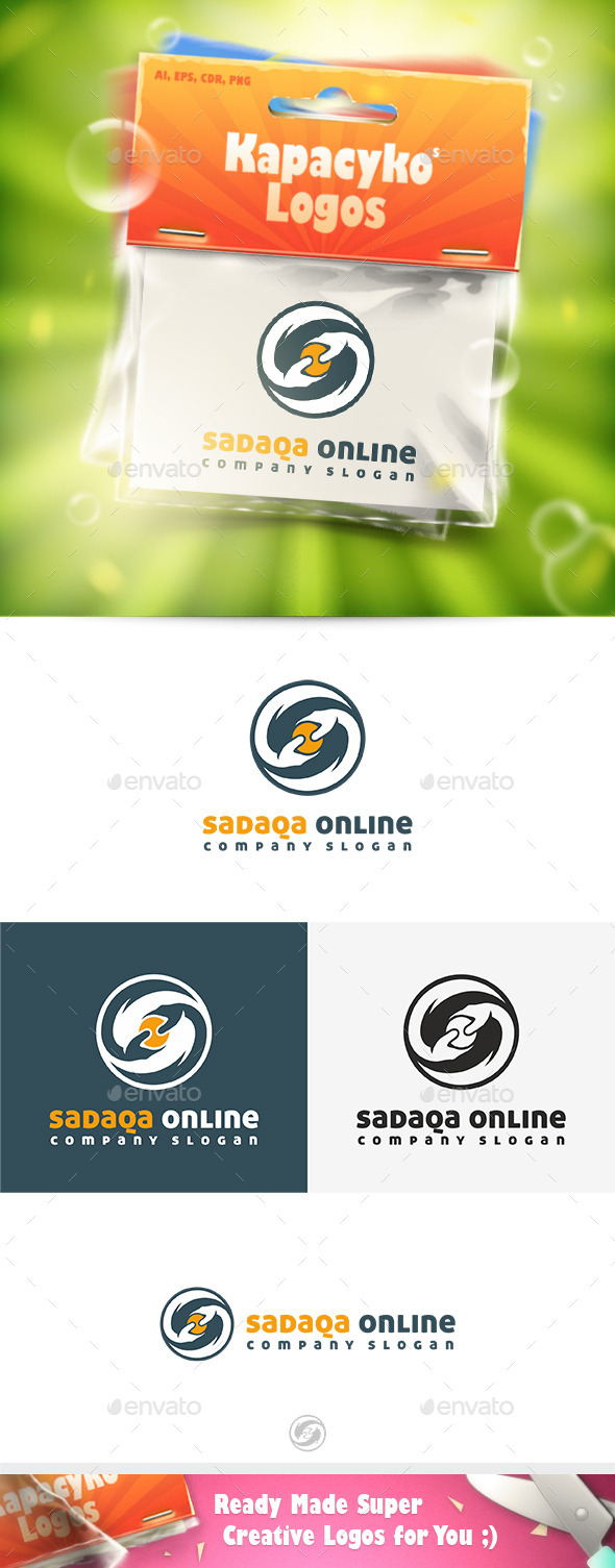 GraphicRiver Sadaqa Online Logo 11773141 GraphicRiver Sadaqa Online Logo 11773141