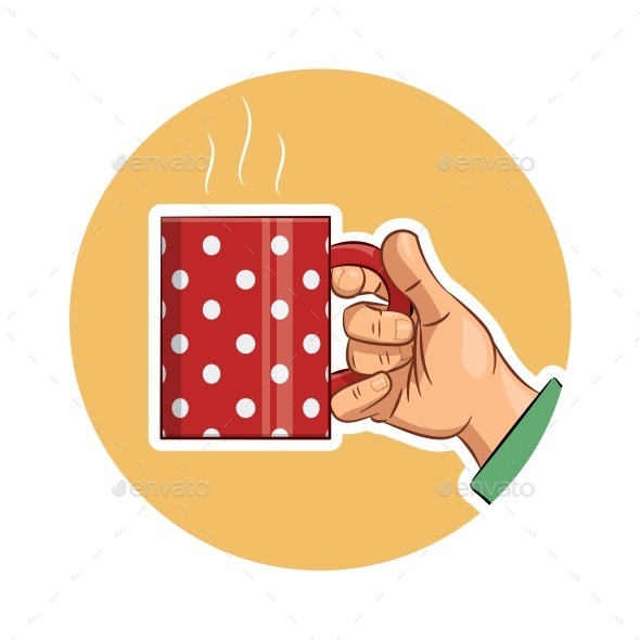 GraphicRiver Tea Cup in Hand Icon 11773903 GraphicRiver Tea Cup in Hand Icon 11773903