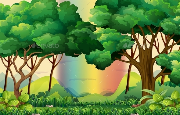 Cartoon Forest Background Scene » Tinkytyler.org - Stock Photos & Graphics