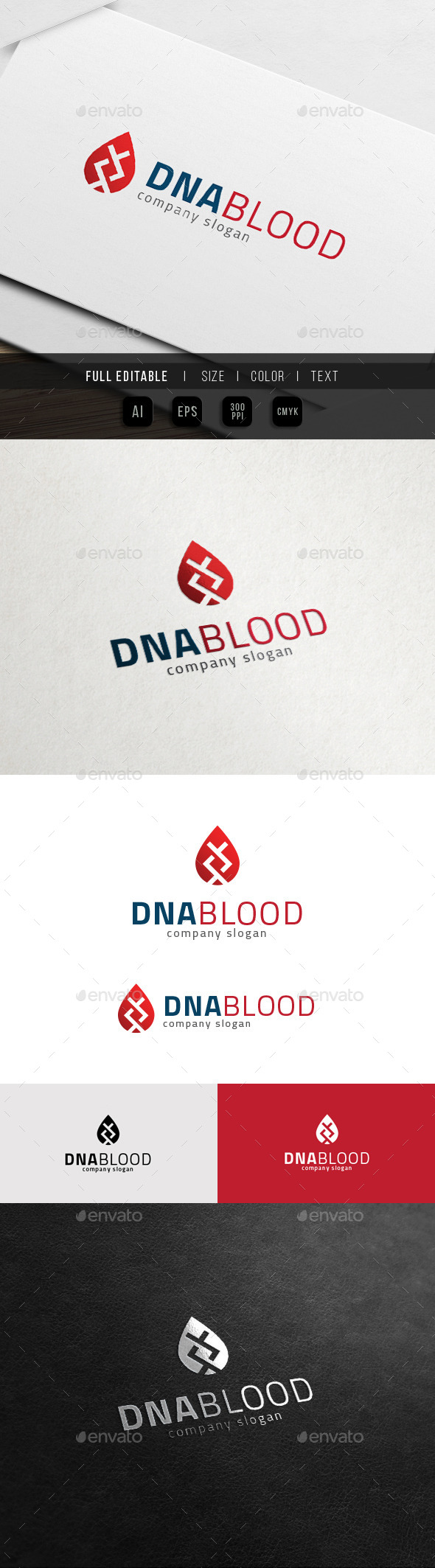 GraphicRiver DNA Blood Bio DNA Lab Logo 11775006 GraphicRiver DNA Blood Bio DNA Lab Logo 11775006