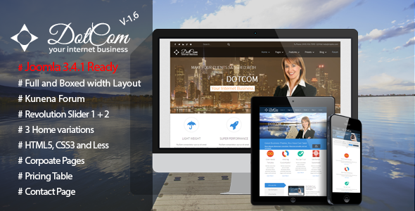 DotCom - Responsive Joomla Corporate Template