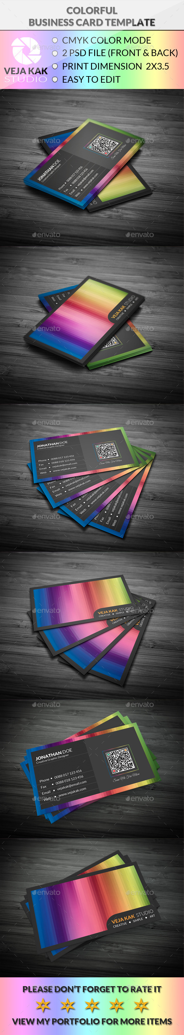 GraphicRiver Colorful Business Card 11777624 GraphicRiver Colorful Business Card 11777624