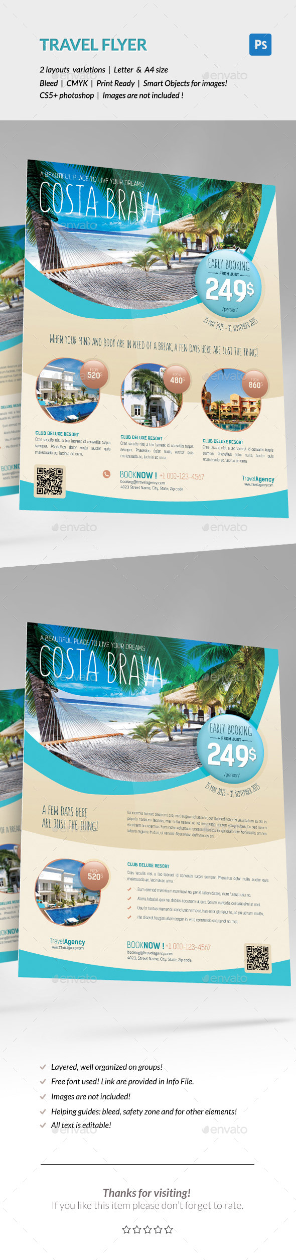 GraphicRiver Travel Holiday Flyer 11778227 GraphicRiver Travel Holiday Flyer 11778227