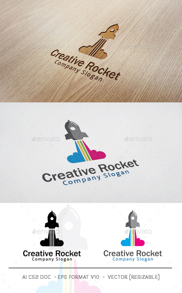 GraphicRiver Creative Rocket Logo 11779274 GraphicRiver Creative Rocket Logo 11779274