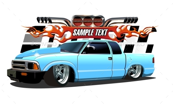GraphicRiver Cartoon Lowrider 11779908 GraphicRiver Cartoon Lowrider 11779908