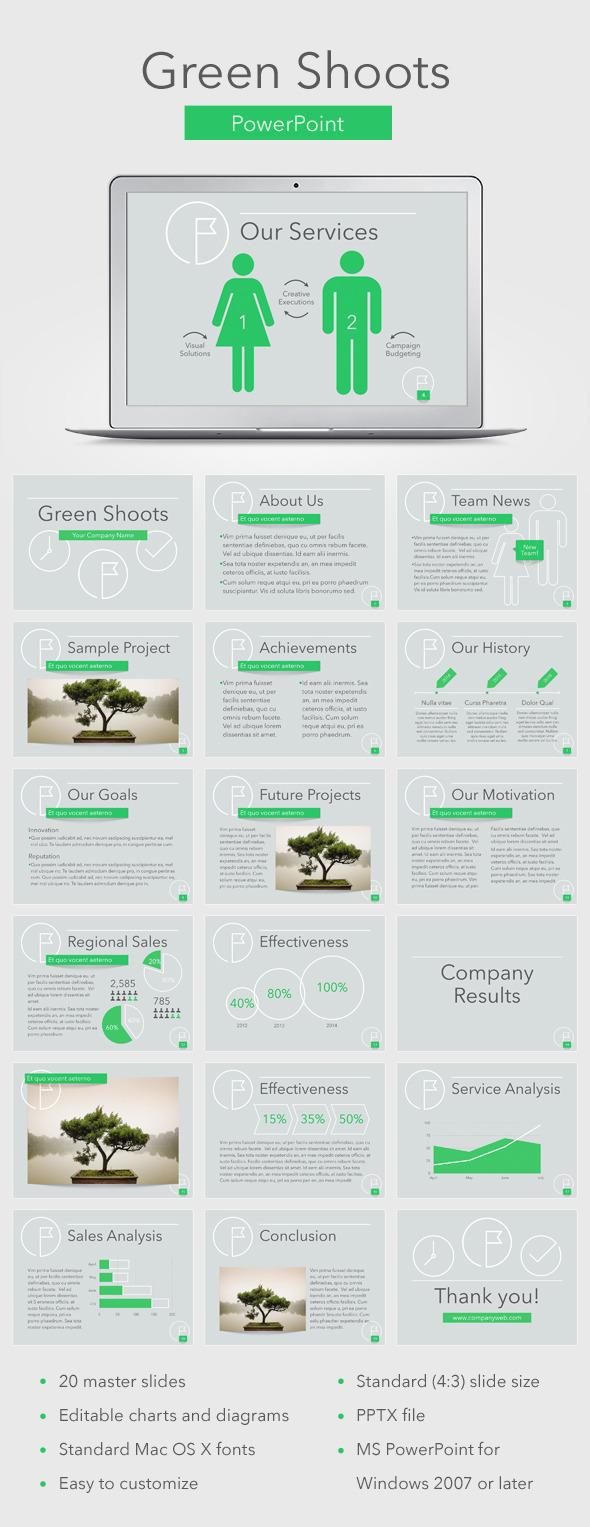 GraphicRiver Green Shoots PowerPoint Template 11780108 GraphicRiver Green Shoots PowerPoint Template 11780108