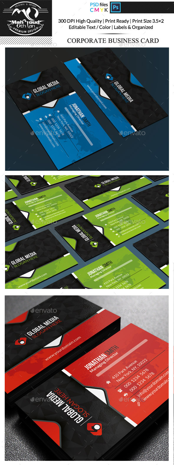 GraphicRiver Corporate Business Card 11780676 GraphicRiver Corporate Business Card 11780676