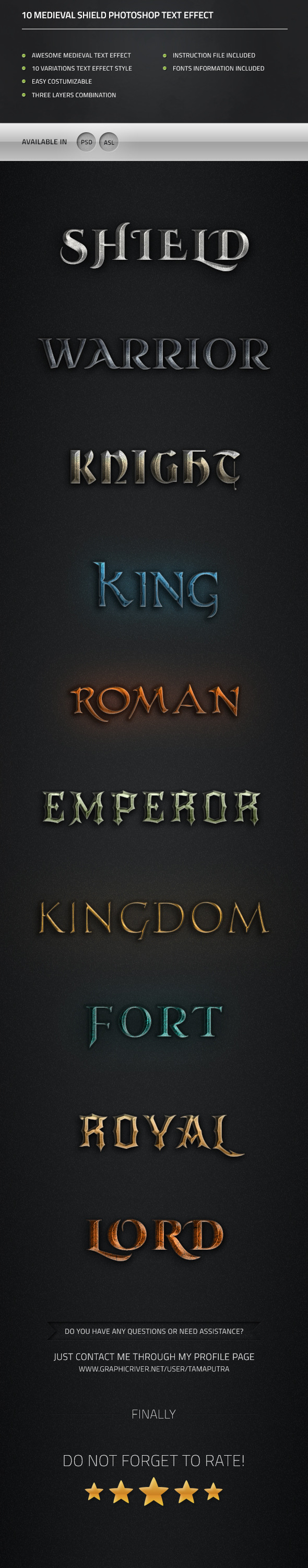 GraphicRiver Medieval Shield Text Effects 11782742 GraphicRiver Medieval Shield Text Effects 11782742