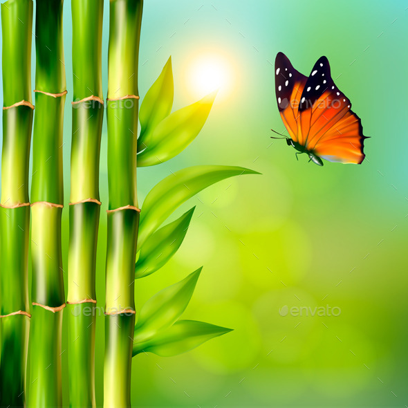 GraphicRiver Spa Background With Bamboo And Butterfly 11783022 GraphicRiver Spa Background With Bamboo And Butterfly 11783022
