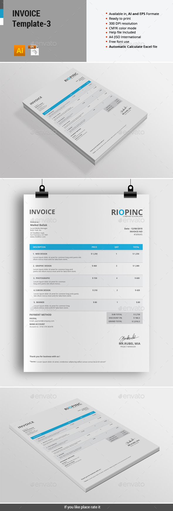 GraphicRiver Invoice Template 3 11783380 GraphicRiver Invoice Template 3 11783380