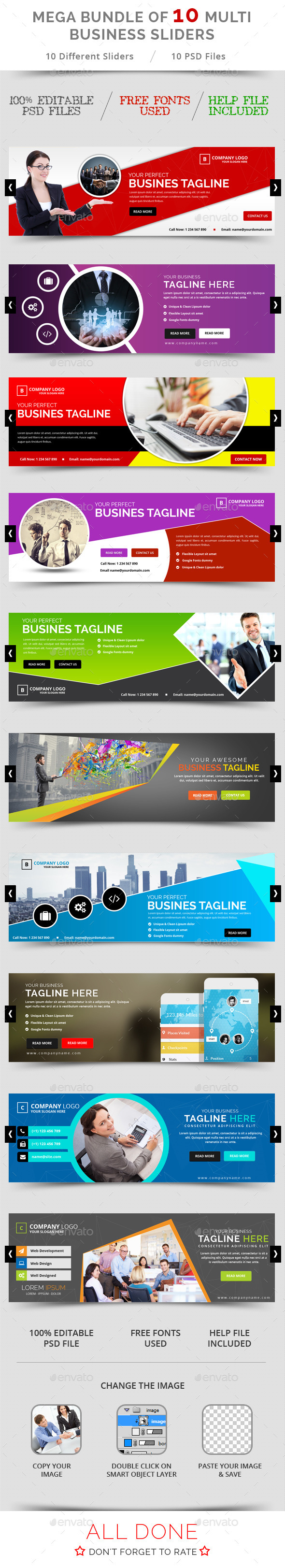 GraphicRiver Bundle of 10 Business Sliders 11769938 GraphicRiver Bundle of 10 Business Sliders 11769938