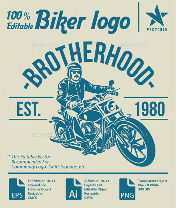 GraphicRiver biker community logo 11779981 GraphicRiver biker community logo 11779981
