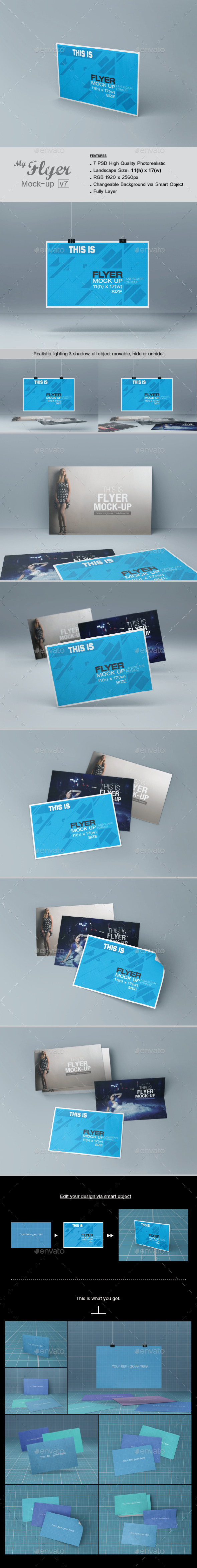 GraphicRiver Flyer Mock-up v7 11783881 GraphicRiver Flyer Mock-up v7 11783881