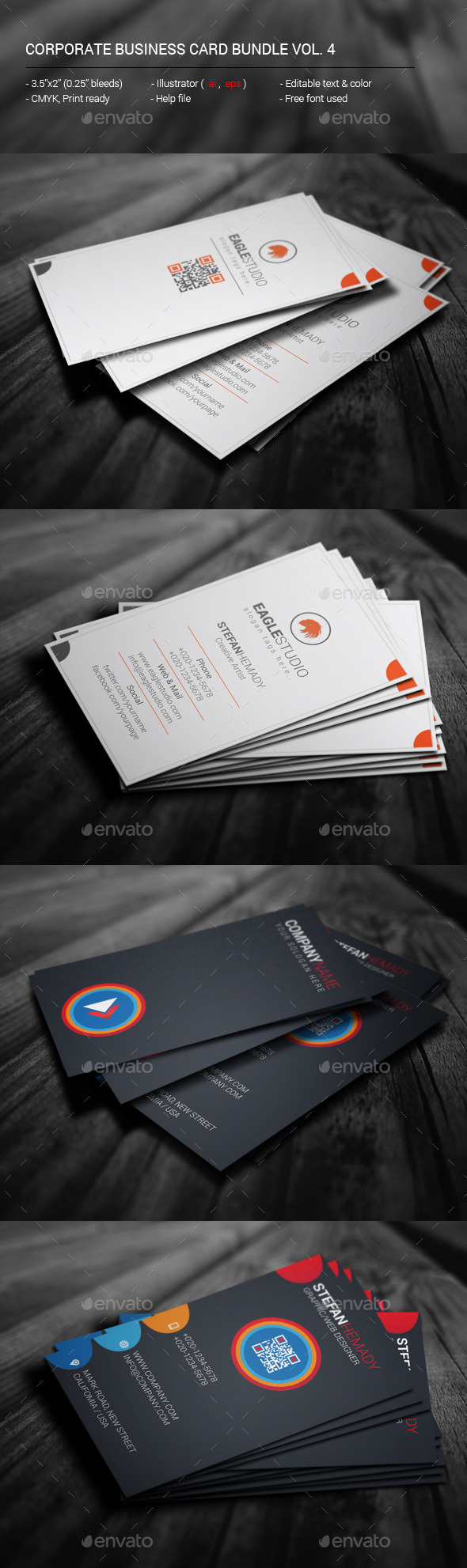 GraphicRiver Corporate Business Card Bundle Vol 4 11783968 GraphicRiver Corporate Business Card Bundle Vol 4 11783968