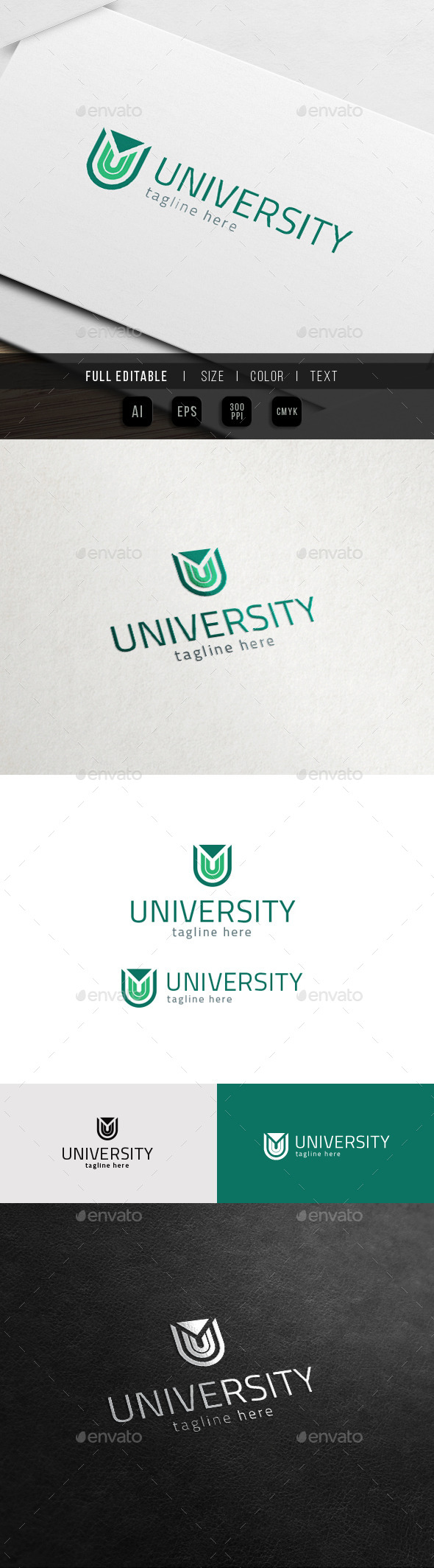 GraphicRiver U Logo University Universe 11785330 GraphicRiver U Logo University Universe 11785330