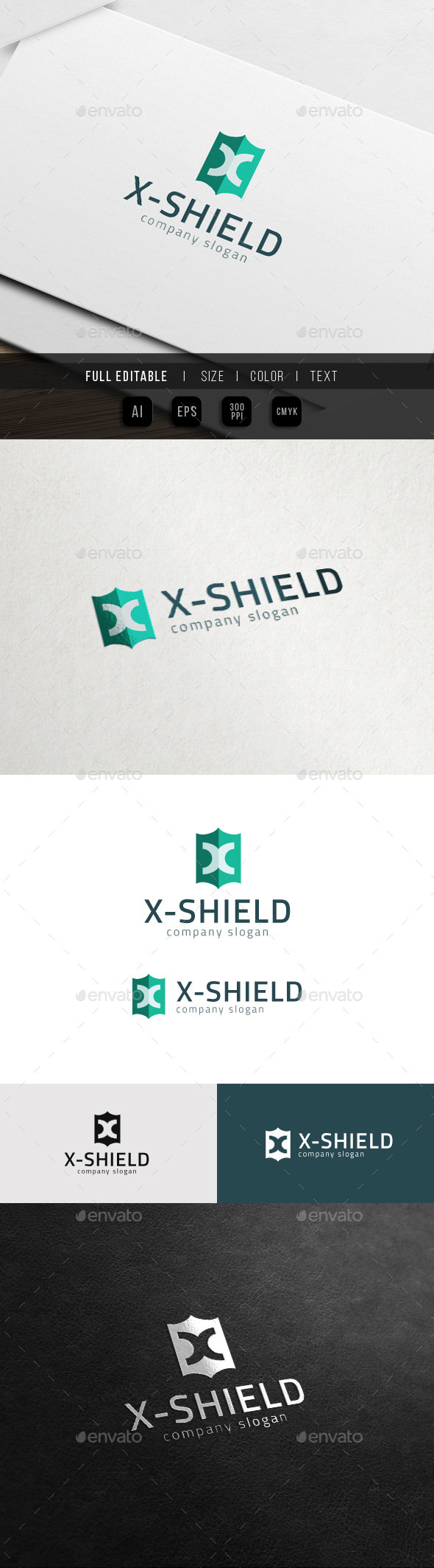 GraphicRiver X Shield Extreme X Logo 11785469 GraphicRiver X Shield Extreme X Logo 11785469