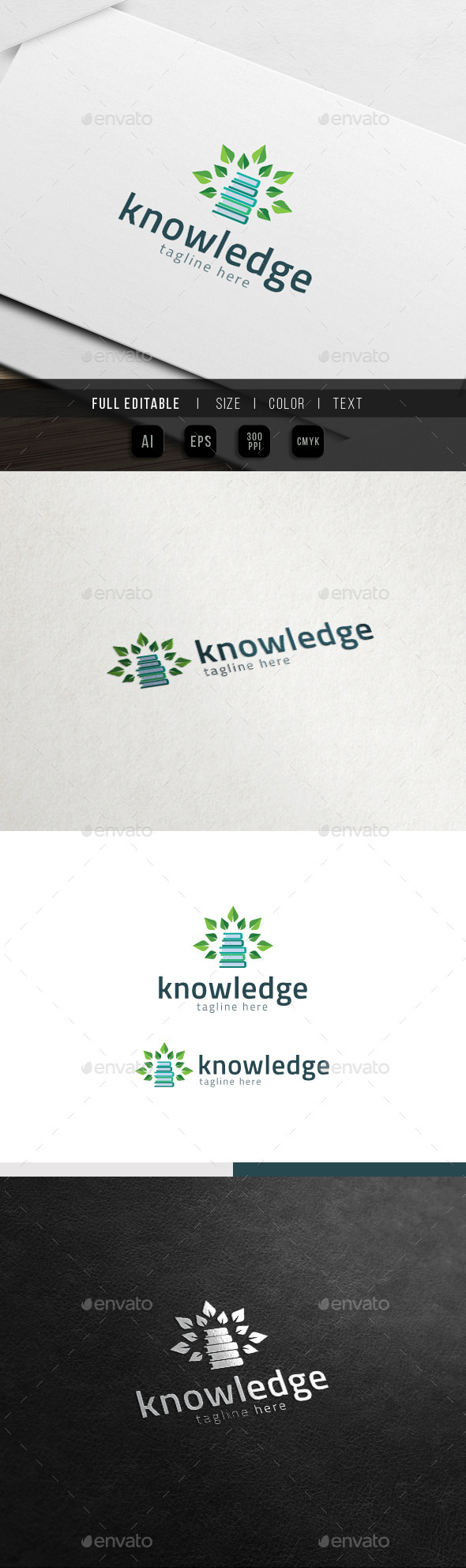 Tree of Knowledge - Eco Book Logo