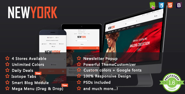 NewYork - Responsive Prestashop Theme