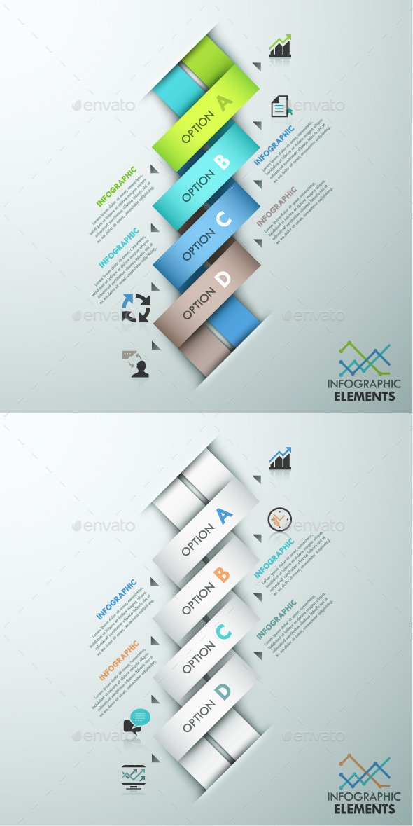 Modern Infographics Paper Template (2 Items) (Infographics)