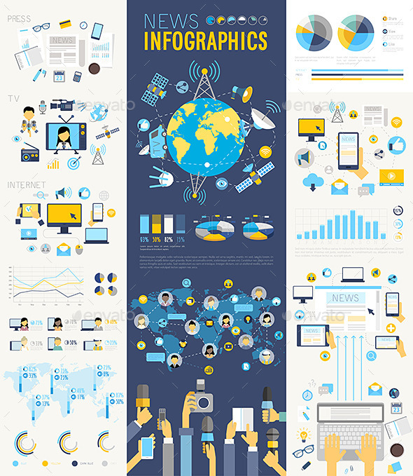 News Infographic Set (Communications)