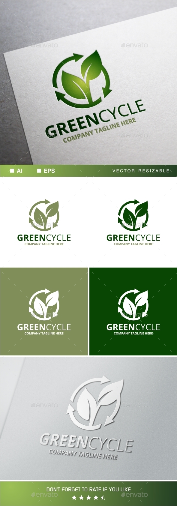 Greencycle Logo Template (Symbols)