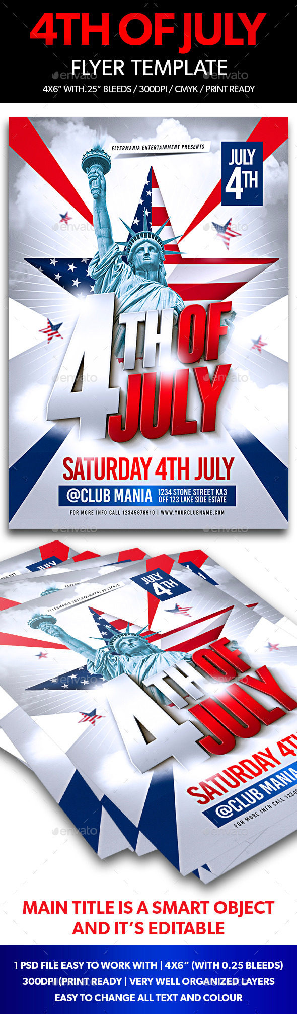 GraphicRiver 4th of July Flyer Template 11789178 GraphicRiver 4th of July Flyer Template 11789178