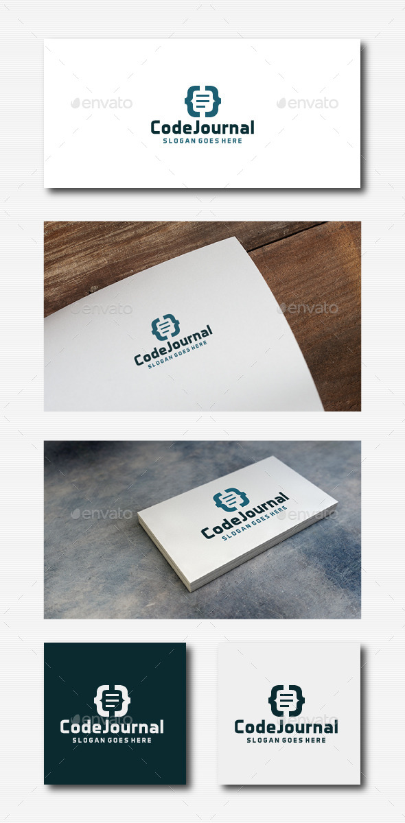 GraphicRiver Code Journal Logo 11789185 GraphicRiver Code Journal Logo 11789185
