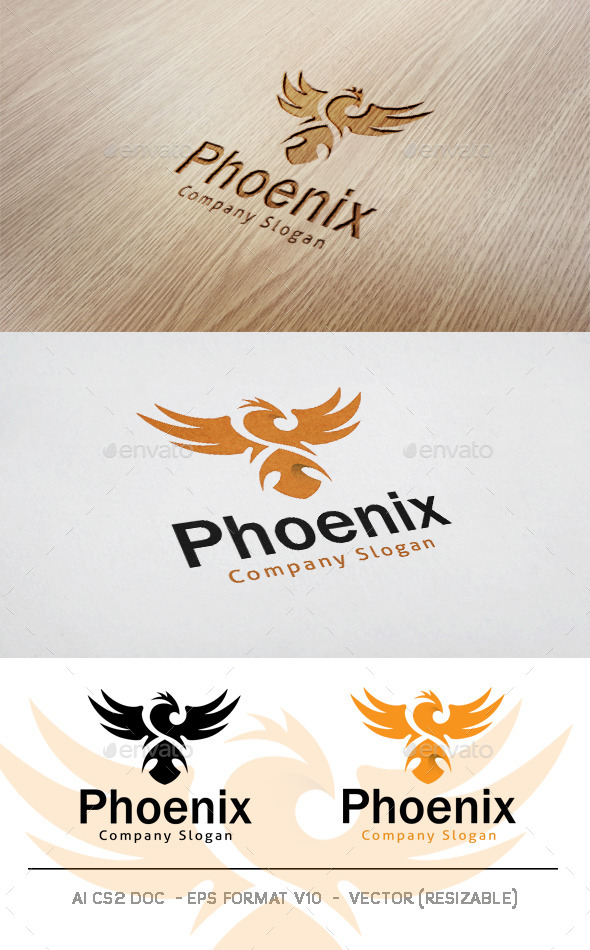GraphicRiver Phoenix Logo 11789469 GraphicRiver Phoenix Logo 11789469