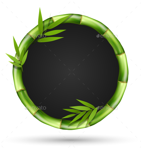 GraphicRiver Bamboo Grass Circle Frame with Leafs Isolated 11789561 GraphicRiver Bamboo Grass Circle Frame with Leafs Isolated 11789561