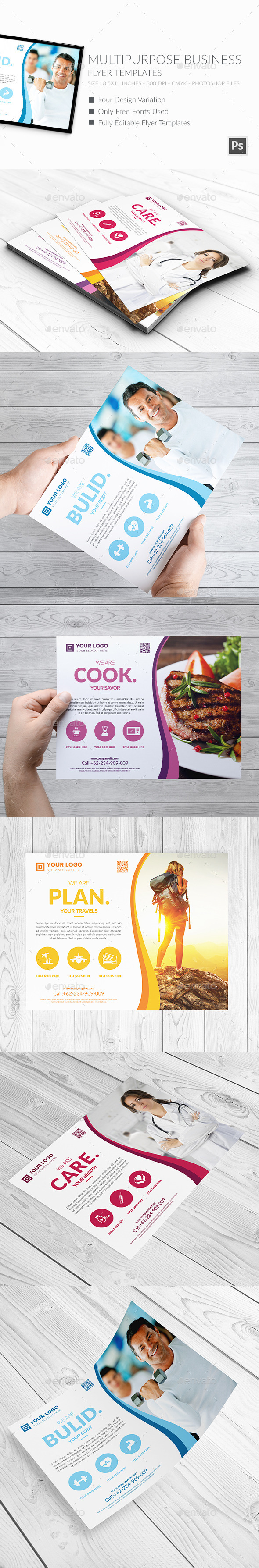 Multipurpose Business Flyers Templates 2 (Corporate)