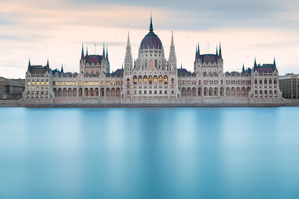 Hungarian Parliament Building before dawn, Budapest (Misc) Photo Download