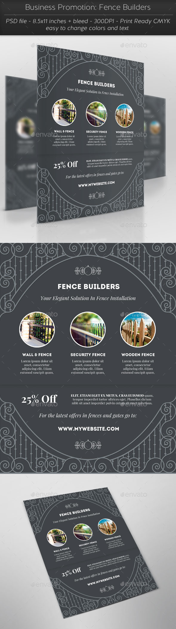 Business Promotion: Fence Builders (Flyers)