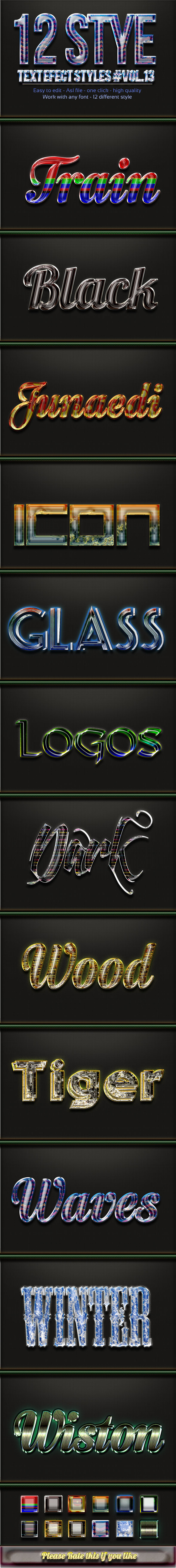 GraphicRiver 12 Photoshop Text Effect Styles Vol 13 11794392 GraphicRiver 12 Photoshop Text Effect Styles Vol 13 11794392
