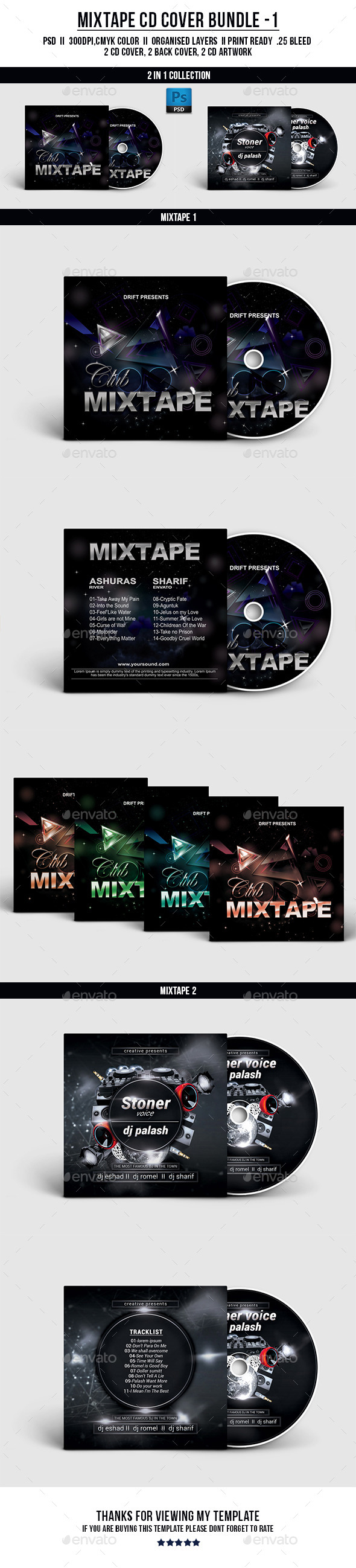 CD Cover Bundle - 01 (CD & DVD Artwork)