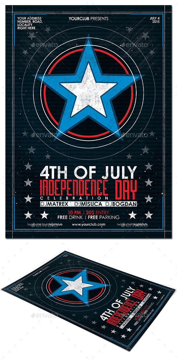 GraphicRiver 4th of July Flyer Poster 11799384 GraphicRiver 4th of July Flyer Poster 11799384