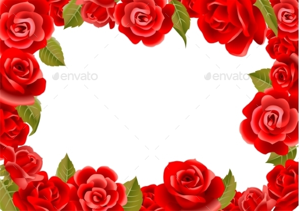 GraphicRiver Frame From Red Roses 11799795 GraphicRiver Frame From Red Roses 11799795