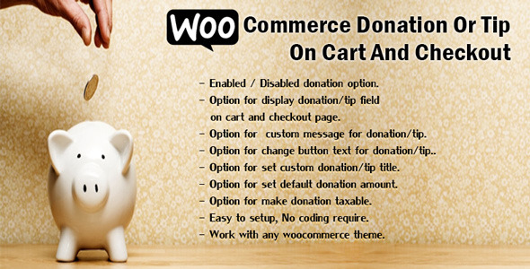 CodeCanyon WooCommerce Donation Or Tip On Cart And Checkout 11758809 CodeCanyon WooCommerce Donation Or Tip On Cart And Checkout 11758809