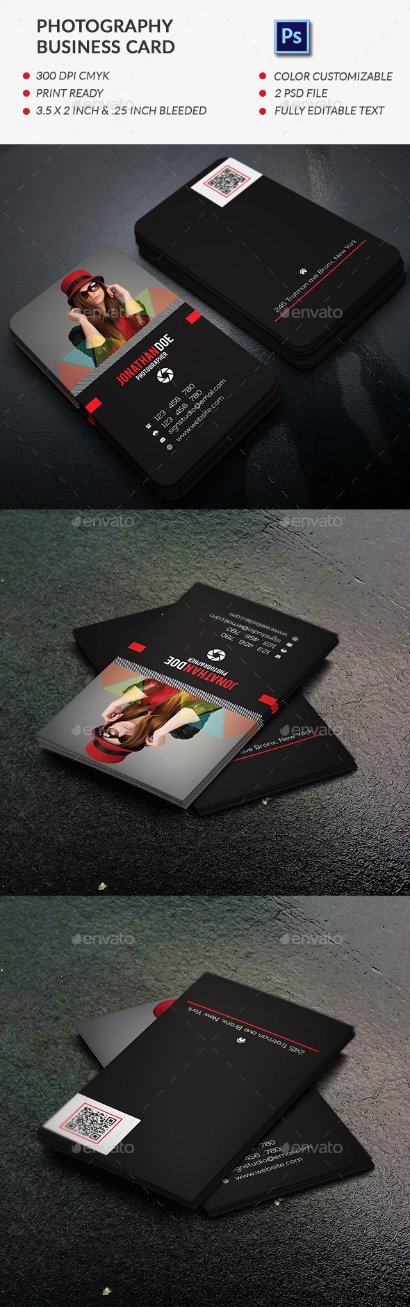 GraphicRiver Photography Business Card 11800337 GraphicRiver Photography Business Card 11800337