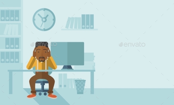 GraphicRiver Overworked Businessman is Under Stress 11800671 GraphicRiver Overworked Businessman is Under Stress 11800671
