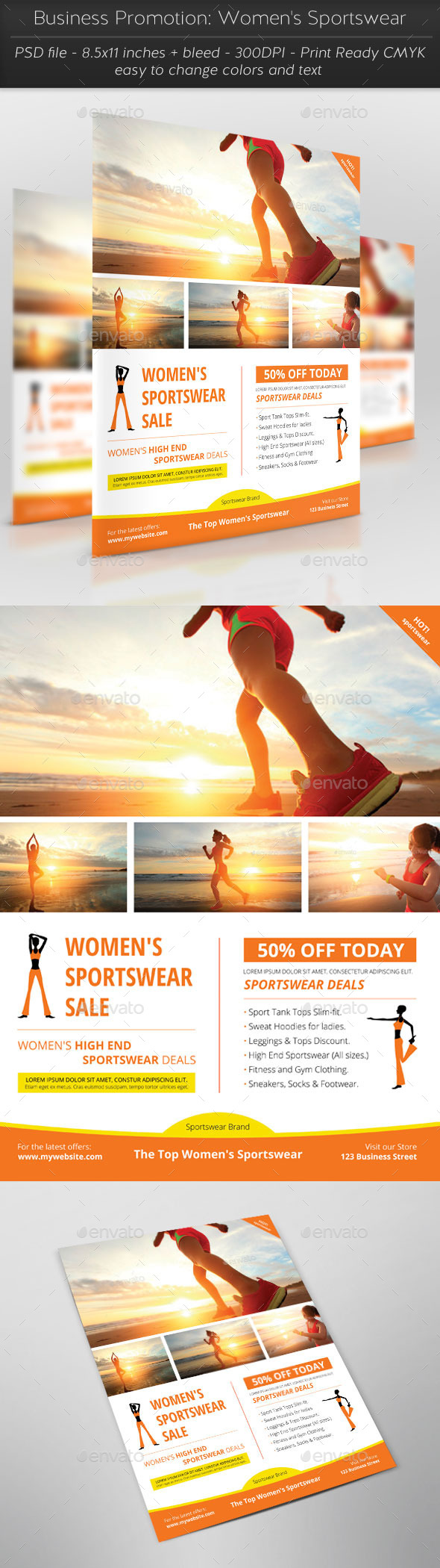 GraphicRiver Business Promotion Women s Sportswear 11802136 GraphicRiver Business Promotion Women s Sportswear 11802136