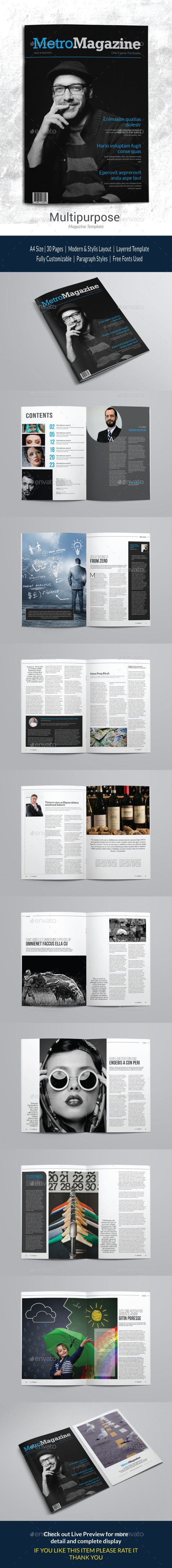 GraphicRiver Indesign Magazine Template 11803437 GraphicRiver Indesign Magazine Template 11803437