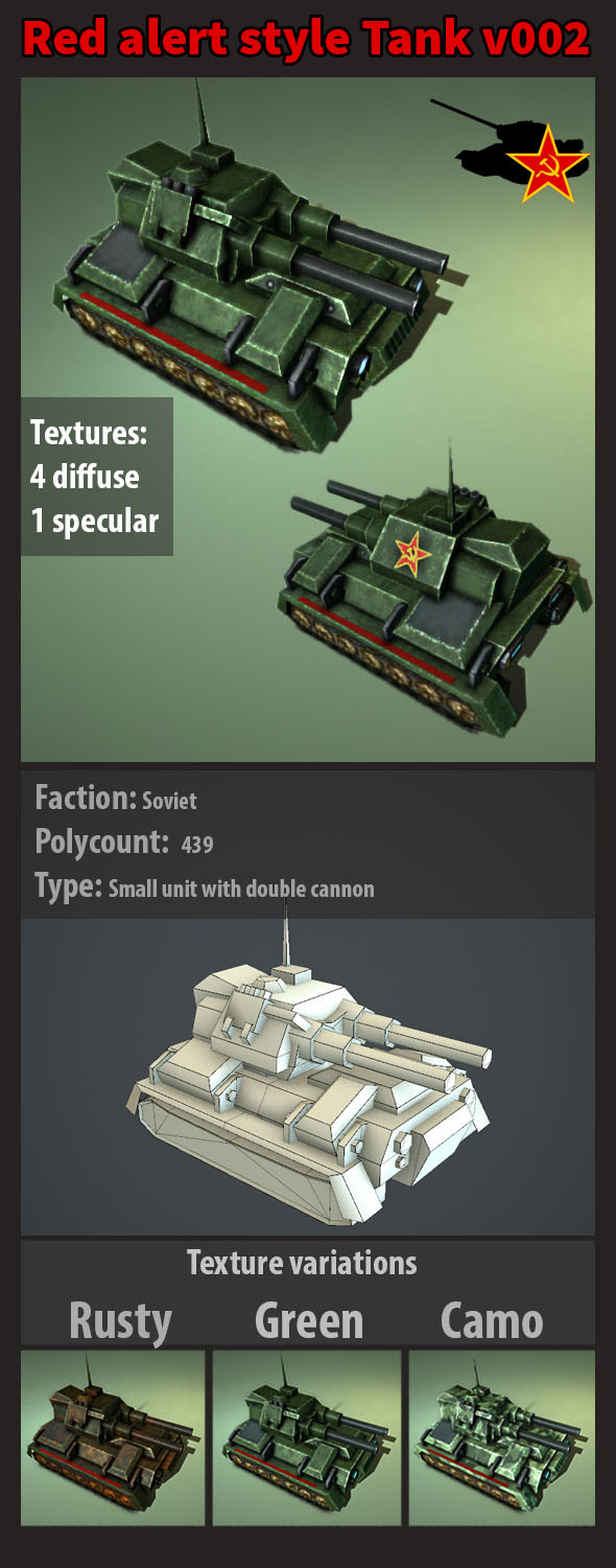 3DOcean Red alert soviet style tank v002 11804840 3DOcean Red alert soviet style tank v002 11804840